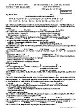 Đề thi học sinh giỏi môn Hóa học Lớp 10 - Mã đề 111 - Năm học 2017-2018 - Trường THPT Hưng Nhân